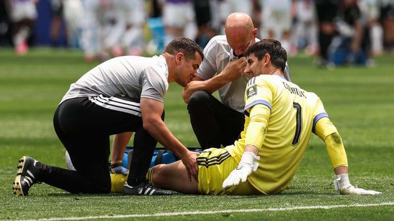 Courtois sort en larmes sur blessure lors du quart de finale Espagne-Belgique